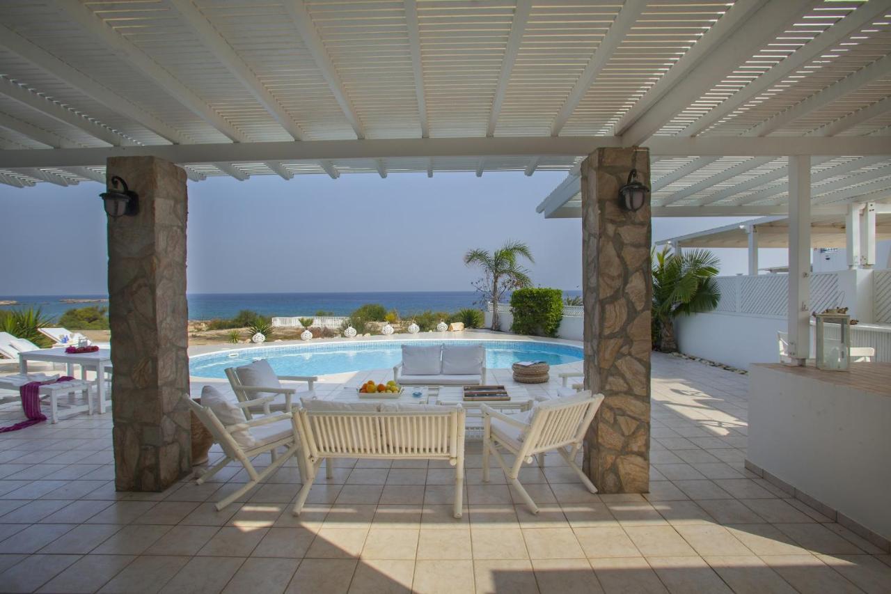 Mimoza Seafront Villa Протарас Екстериор снимка